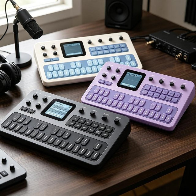M-VAVE FM-1 Tragbares FM-Synthesizer-Effektpedal in Schwarz mit Bluetooth und eingebautem Lautsprecher - Bild 1