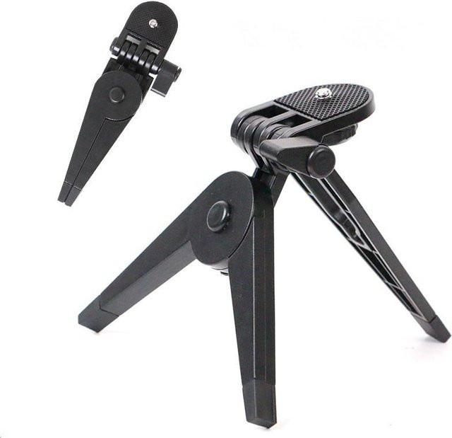 YY30 Universal Tragbares Klappstativ für Kamera, DV, Camcorder und DSLR/SLR in Schwarz - Bild 1