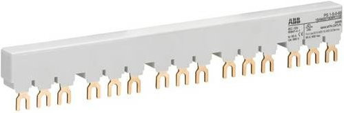 ABB PS1-5-0-65 3-Phasen-Sammelschiene für 5 MS116 / MS132, 65A, 10mm², grau - Bild 1
