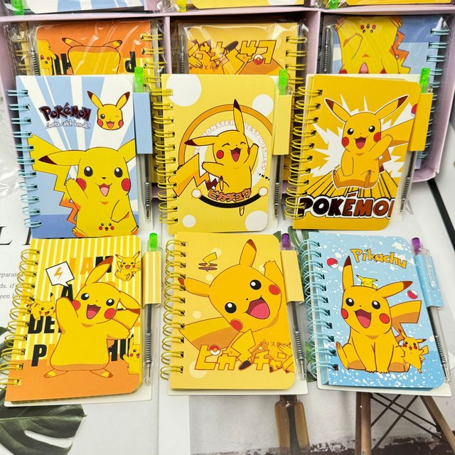 Pokemon Pikachu Notizbuch Softcover Gelb Liniert für Kinder und Bürobedarf - Bild 1