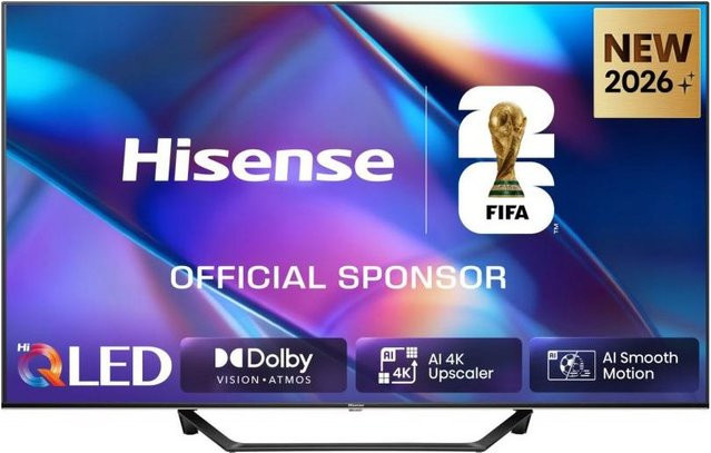 Hisense 43A7DS Hi-QLED Smart TV in Schwarz mit 4K UHD Auflösung - Bild 1