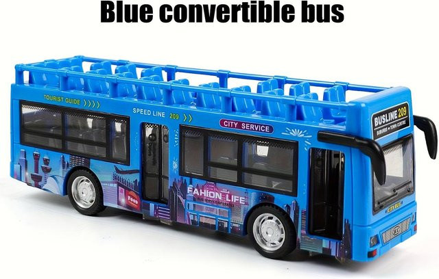 Linyi toy car Simulationsbus Modell, Spielzeug Fahrzeug, mit Ton und Licht, ab 3 Jahre - Bild 1