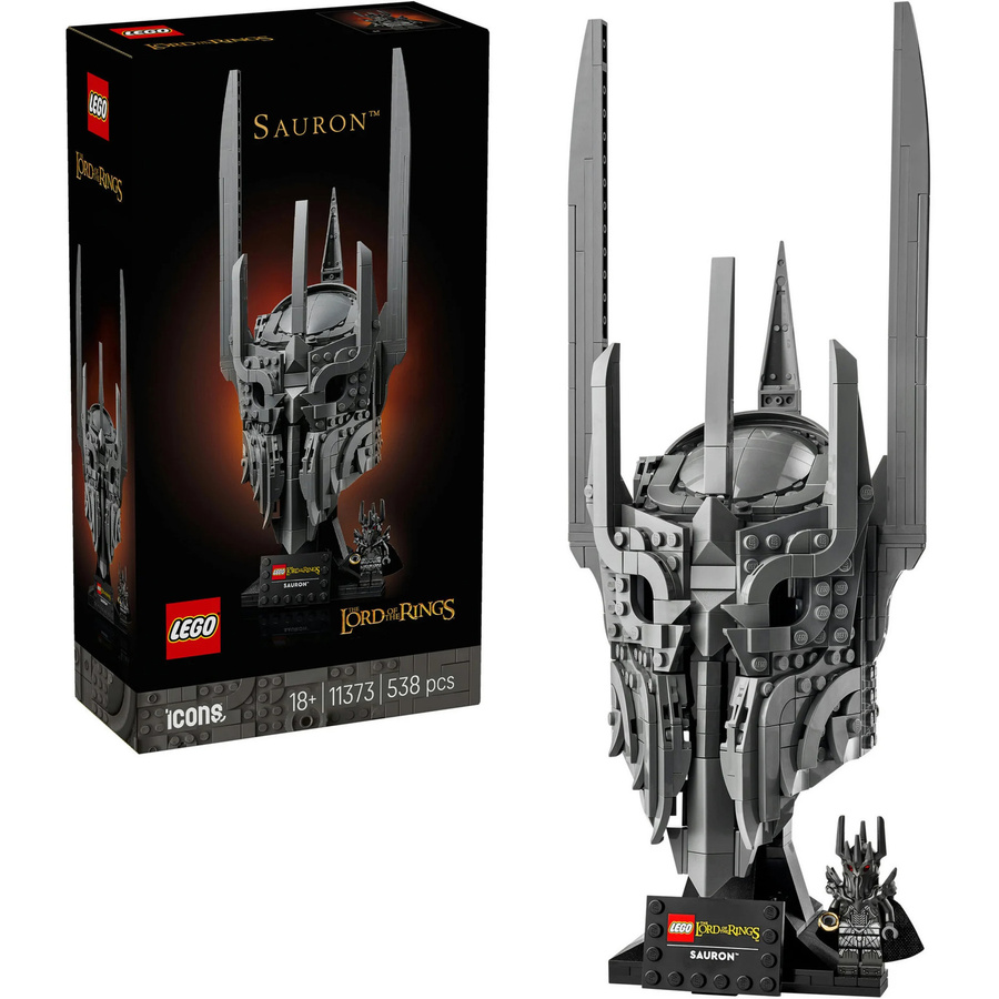 LEGO Icons Der Herr der Ringe Saurons Helm 11373 Schwarz - Bild 1