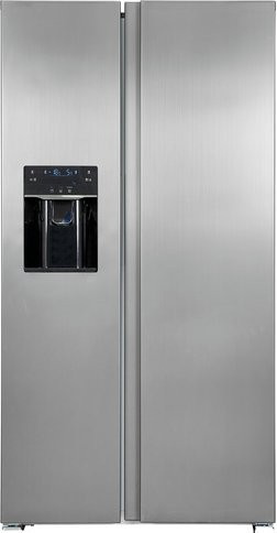 Exquisit Side by Side Vollraumkühlschrank SBS520-CF-040E in Silber, 513 l - Bild 1