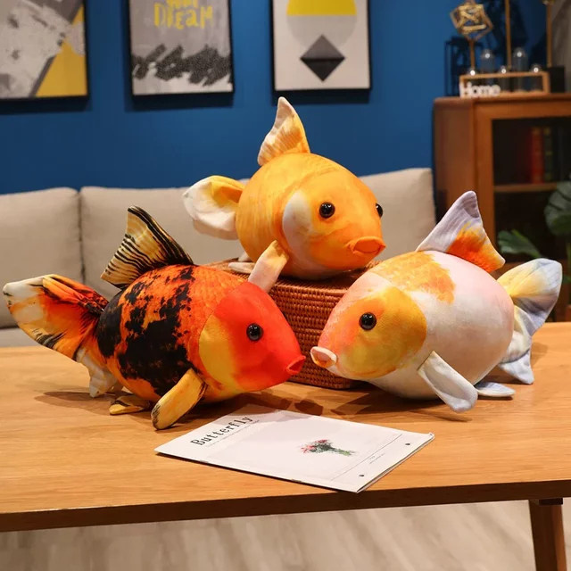 MIAOOWA Goldfisch Plüsch Spielzeug, 50 cm, Orange, Bunt / Mehrfarbig - Bild 1