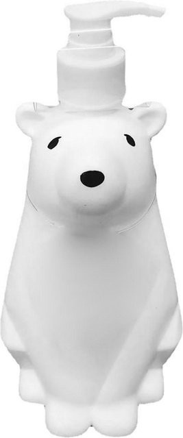 CosyHome Seifenspenderflasche in Bärenform, Weiß, 300 ml, Höhe: 19 cm, Breite: 8,5 cm - Bild 1