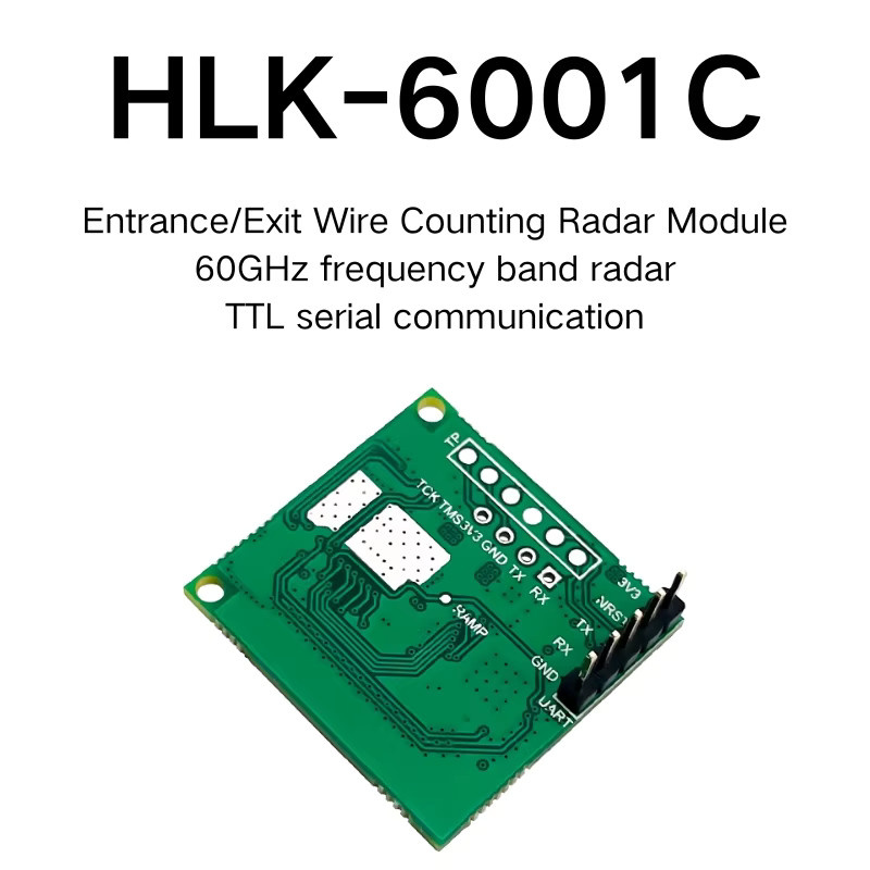 Hi-Link HLK-LD6001C 60G Tripwire Zählradar-Modul in Grün mit 0,5 bis 8m Erfassungsreichweite und 3,3V Stromversorgung - Bild 3