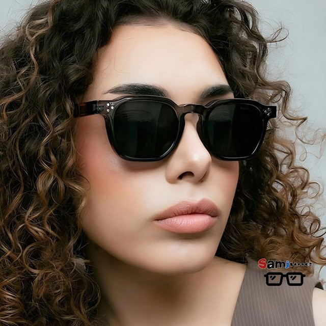 Samjune Sonnenbrille, Vollrand, Kunststoff, Schwarz, Unisex - Bild 1