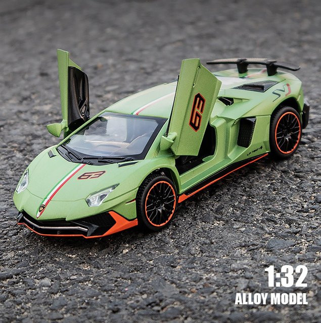 Maisto Lamborghini Aventador SVJ LP780-4 Sportwagenmodell, 1:32, mit Ton und Lichtern - Bild 1