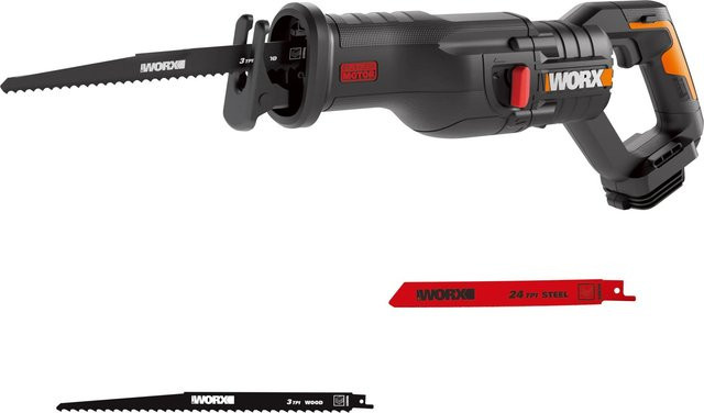 Worx Akku-Säbelsäge WX516.9 20 V Schwarz mit Worx Powershare - Bild 1