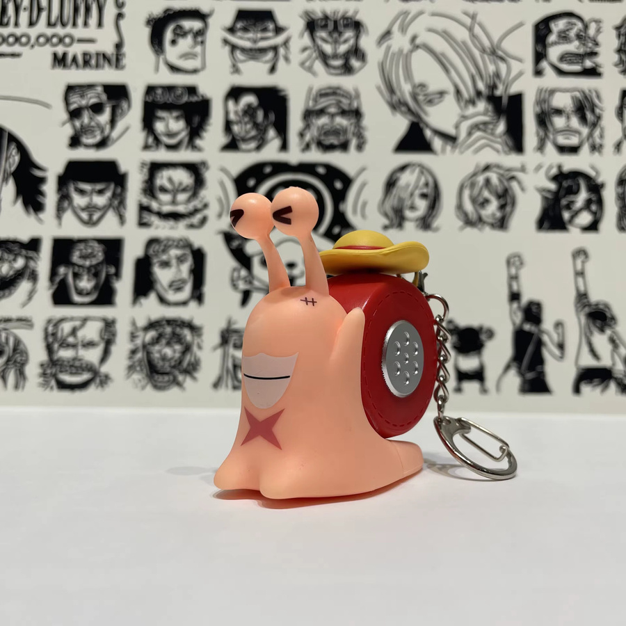 Bandai One Piece Den Mushi Aufnahme-Modell Schlüsselanhänger, mit Soundaufnahme-Lautsprecher-Spielzeug - Bild 6