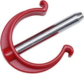 Hymer Sicherungsstecker für Gerüste aus Stahl und Nylon in Rot - Bild 1