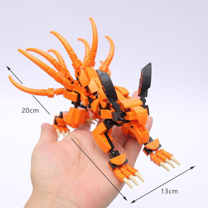 TAKARA TOMY Naruto Uzumaki Kurama Neunschwänziger Fuchs, Bausteine Set, ab 14 Jahren - Bild 1
