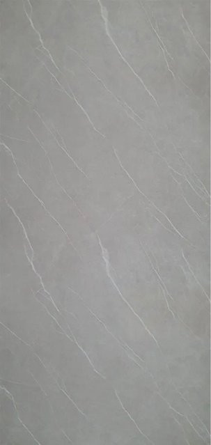 Aluverbund24 PVC Wandpaneele Pietra-Grey in Marmor-Optik Hochglanz, B/H: 122 x 244 cm - Bild 1