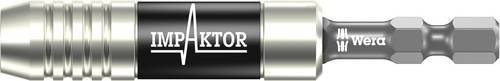 Wera Impaktor Bit-Halter mit Sprengring und Magnet aus Edelstahl in Silber, 1/4 Zoll, 75 mm - Bild 1