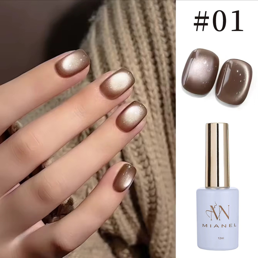 MISS MIANEL Nagellack Coffee Brown, Schimmernd, 15 ml - Bild 6