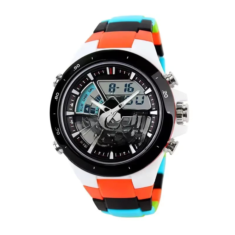 Skmei Armbanduhr, Digitaluhr, Quarz, Kunststoff, Schwarz, Herren - Bild 1