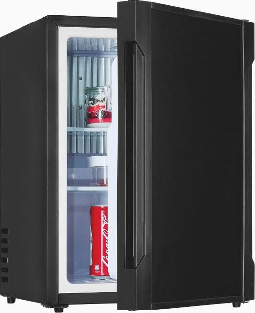 Exquisit FA40-271G Absorber Kühlschrank in Schwarz, freistehend mit LED-Innenbeleuchtung, B/T/H: 43,5 x 34 x 40 cm - Bild 1