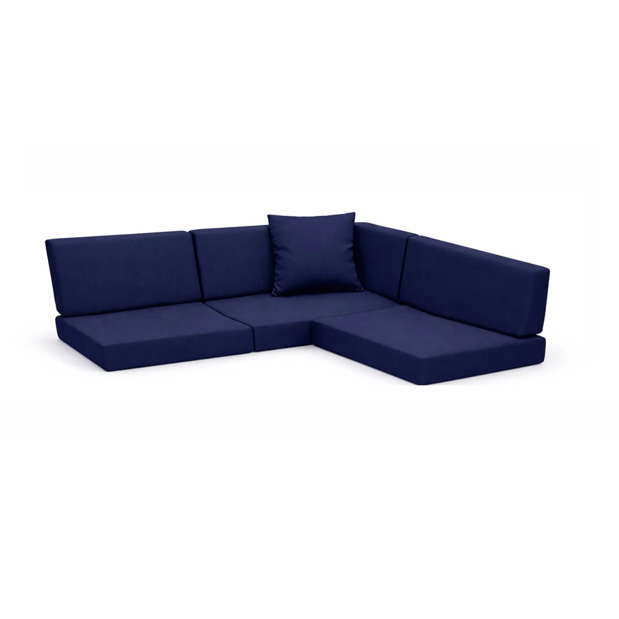 Setgarden Palettenkissen 8er Set für Outdoor mit Sitzkissen und Rückenkissen, Farbe Marine, Sitzkissen B: 120 cm, T: 50 cm, H: 10 cm und Rückenkissen B: 120 cm, T: 40 cm, H: 10 cm - Bild 2