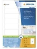 Herma SuperPrint Universal Adressetiketten in Weiß, 100 DIN A4 Bogen mit 1600 Etiketten, Breite: 88,9 mm, Höhe: 33,8 mm - Bild 1