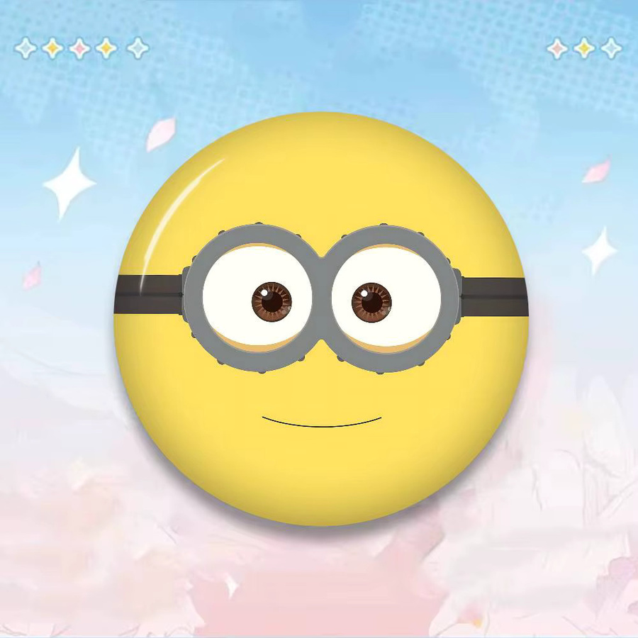 Potdemiel Brosche, Minion Anime Button Pin, Handgefertigt - Bild 3