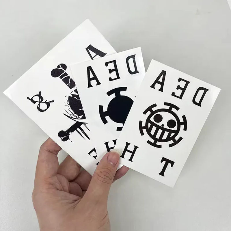 Bandai One Piece Anime Tattoo-Aufkleber Ace und Whitebeard in Schwarz als wasserfeste Cartoon-Sticker für Cosplay und Dekoration - Bild 2
