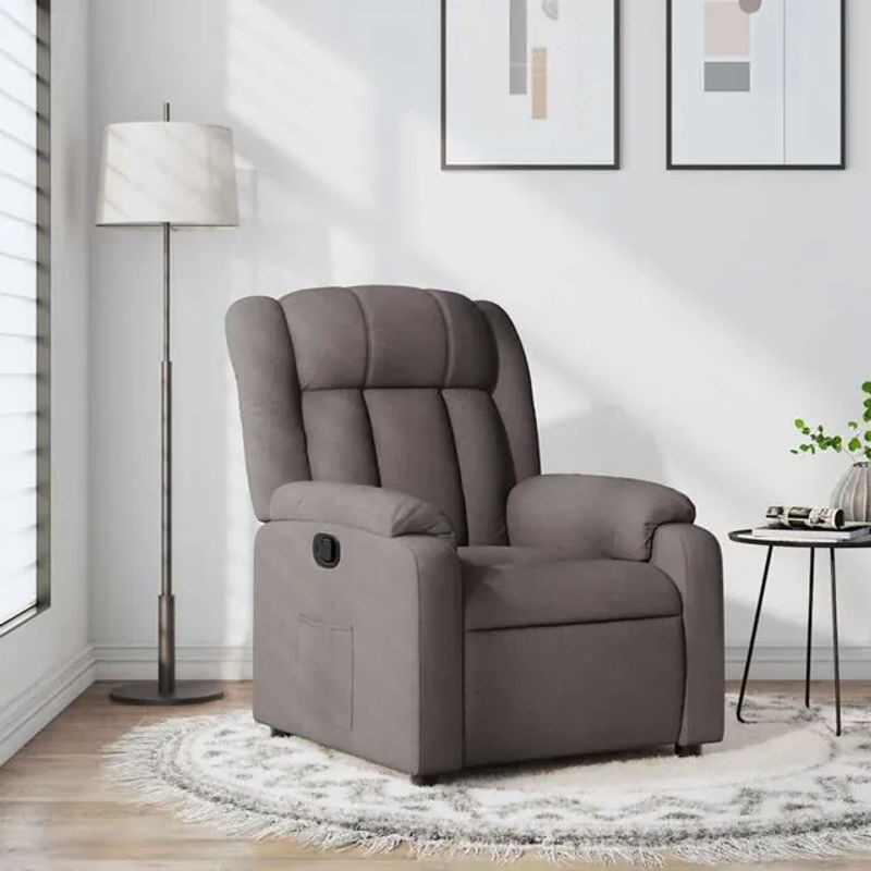 Modern Relaxsessel von vidaxl in Taupe meliert aus Stoff und Polyester - Bild 1