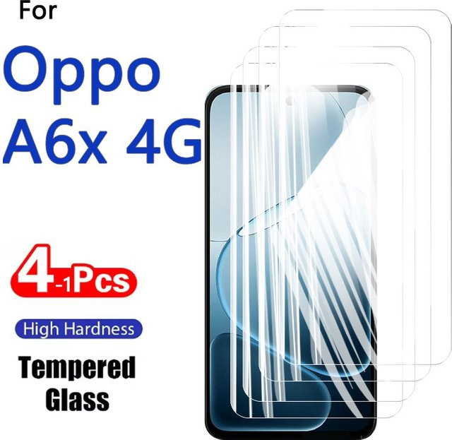 Displayschutzfolie aus gehärtetem Glas für Oppo A6x A6 6x A 6x 4G in Transparent - Bild 1
