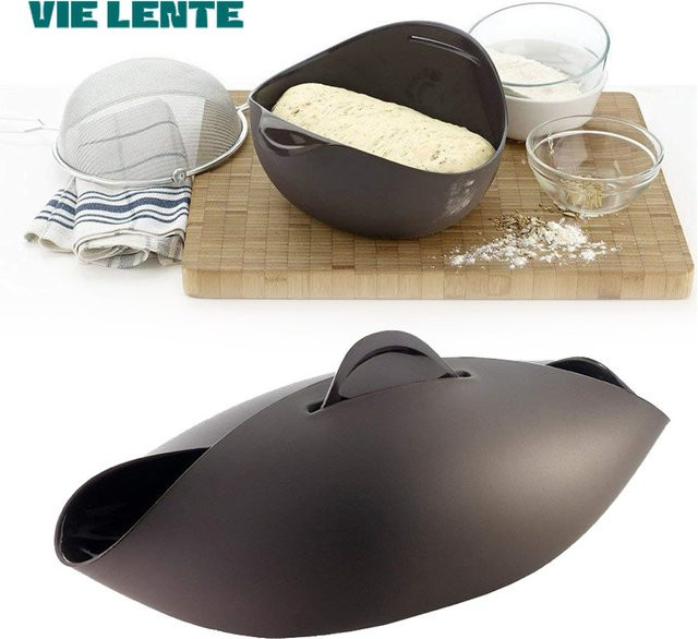 Multifunktionale Silikon Brotbackform von VIE LENTE in Oval und Transparent zum Backen und Dämpfen - Bild 1