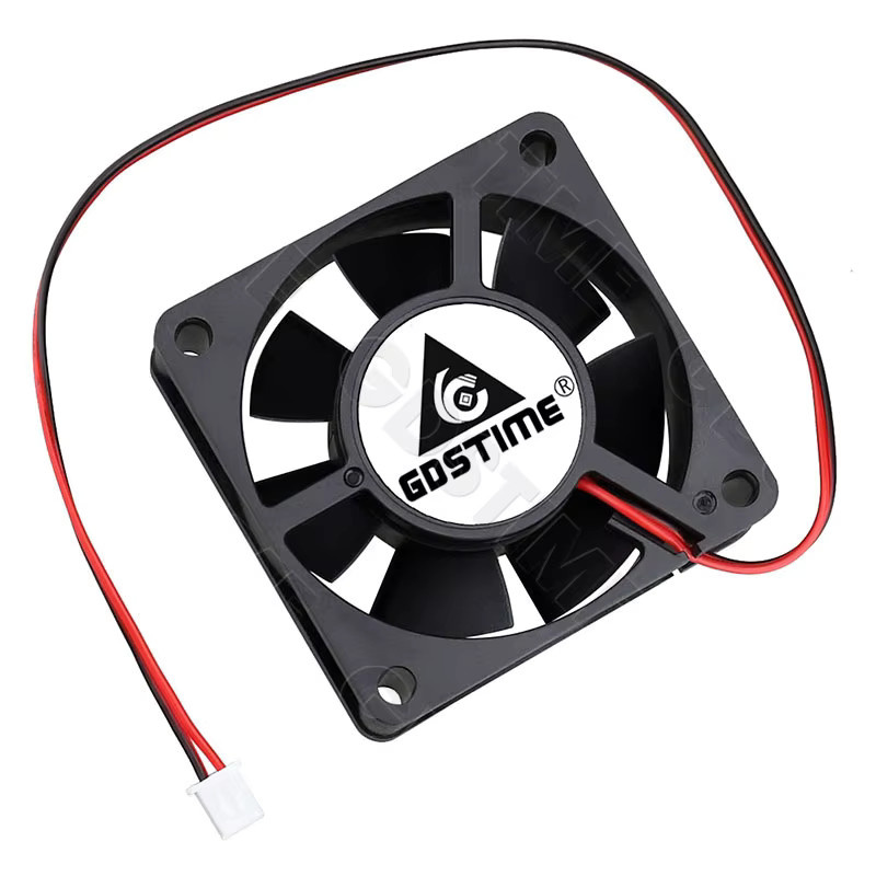 GDSTIME Axiallüfter 6020 Gehäuselüfter für PC, CPU-Kühler und 3D-Drucker, Schwarz, B: 6,0 cm, T: 6,0 cm, H: 2,0 cm - Bild 4