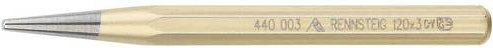 Rennsteig Durchtreiber aus Stahl in Silber, B/T/H: 15,0 x 1,6 x 1,4 cm - Bild 1