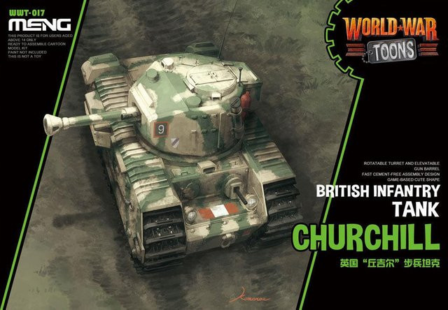 MENG Models British Infantry Tank Churchill, Cartoon Model, Fahrzeuge, Grün, ab 14 Jahren - Bild 1