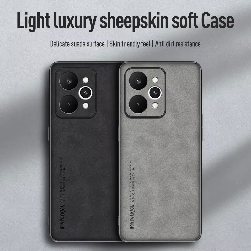 EUCAGR Luxus Handyhülle aus PU Leder für Realme P4 Power in Rot - Bild 3