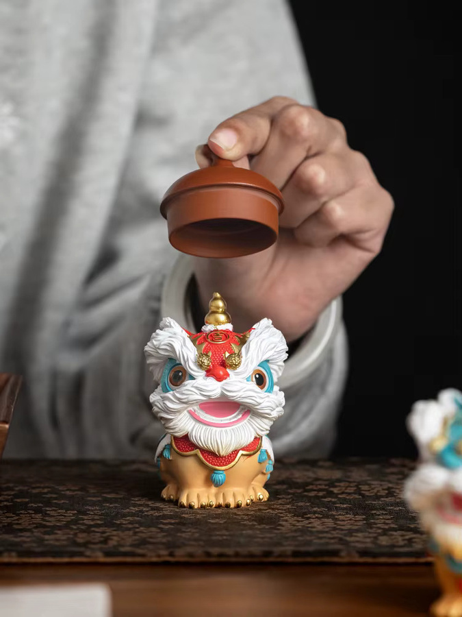 China-Chic Tea Pet Desktop-Dekoration im orientalischen Stil, Mehrfarbig - Bild 3