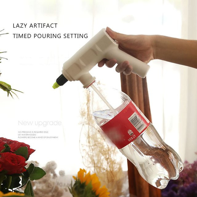 Elektrische Pflanzenspray Flasche APWIKOGER mit automatischer Bewässerung und USB-Aufladung, Weiß - Bild 1