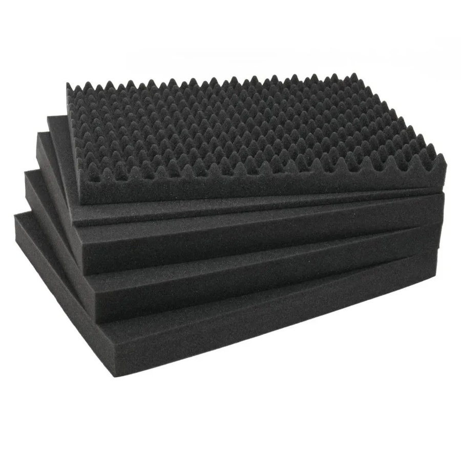 HMF Koffereinlagen mit Rasterschaumstoff für Outdoor-Fotokoffer, 5er Set, Schwarz, Breite: 51 cm, Tiefe: 35 cm - Bild 2