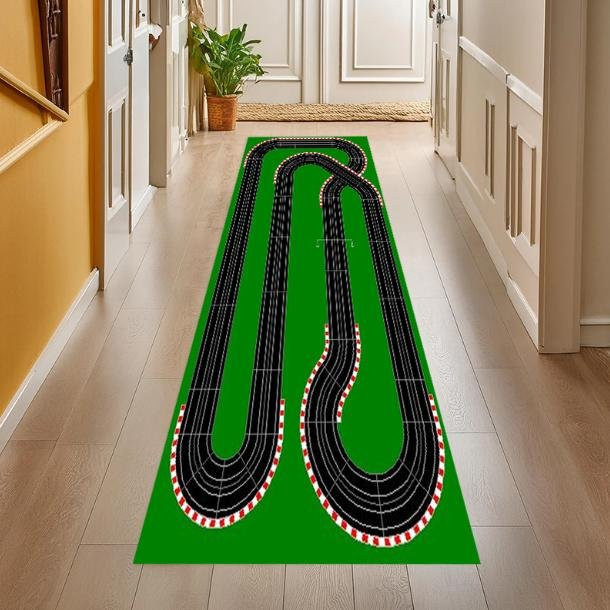 Bowlingbahn Läufer Teppich Lodestar für Kinder und Jugendliche, Grün, B/L: 50 x 150 cm - Bild 1