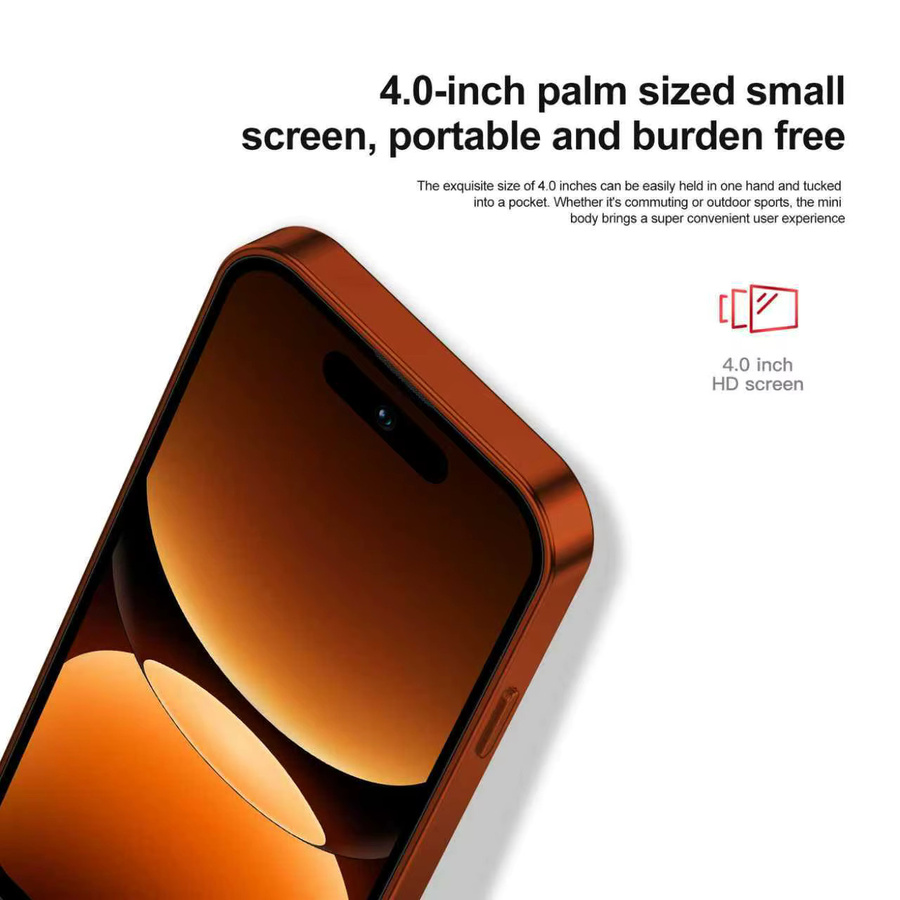 SERVO Mini-Smartphone 4G LTE mit 4,0 Zoll Display, Android 12, 2GB RAM, 16GB ROM, Dual-SIM, WLAN, Blau - Bild 3
