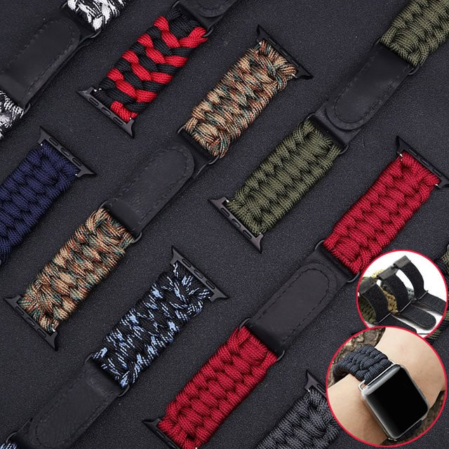 Zhangeer Uhrenarmband Nylon geflochten, Bunt, Unisex - Bild 1