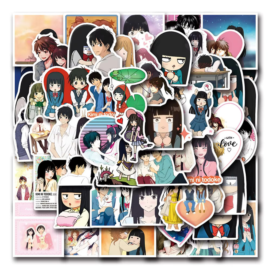 Bandai Kimi ni Todoke Aufkleber, Cartoon Kuronuma Sawako Anime-Sticker - Bild 2