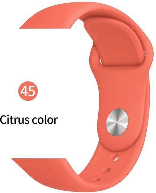 Silikonarmband für Apple Watch, Rot, Unisex - Bild 1