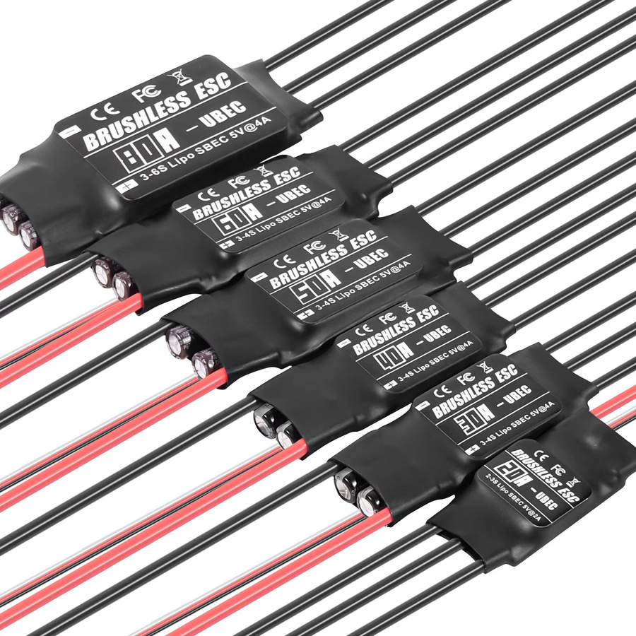 RCXAZ Bürsenloser ESC-Geschwindigkeitsregler mit UBEC, für RC-Drohne FPV-Helikopter Flugzeug - Bild 2