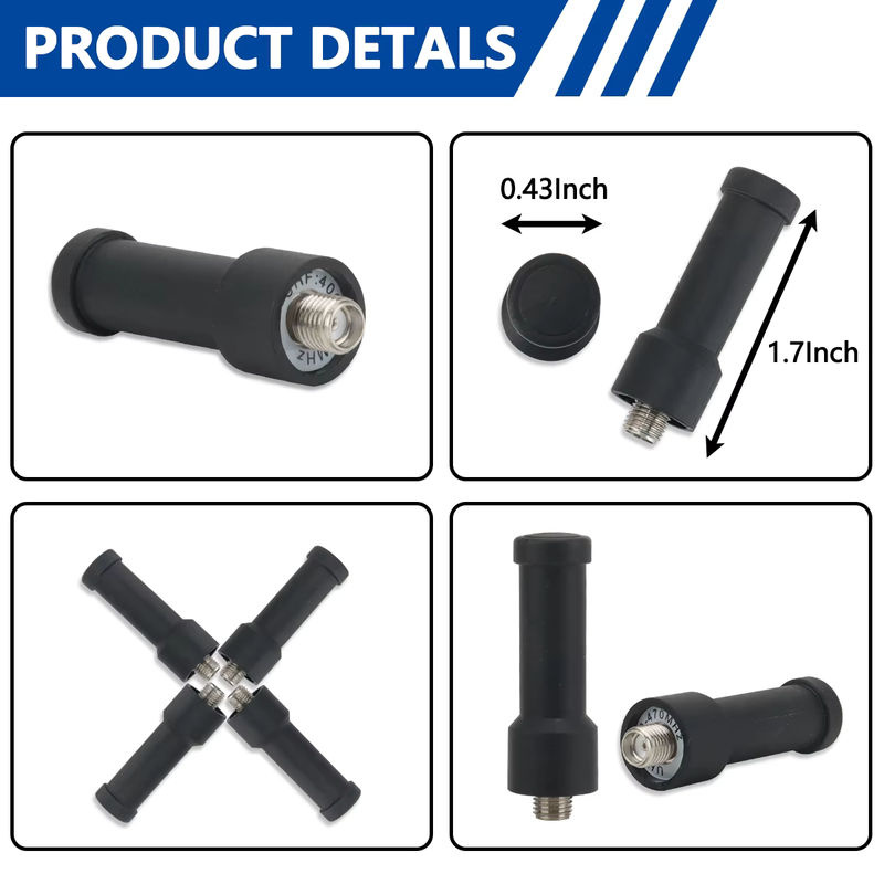 ABBREE Stubby Antenne mit SMA-Buchse für UHF 400-470 MHz, schwarze Mini-Antenne für Walkie Talkie - Bild 5