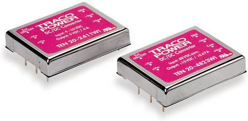 TracoPower TEN 20-2421WI DC/DC-Wandler Print 24 V/DC zu 5 V/DC und -5 V/DC 2A 20W in Silber - Bild 1