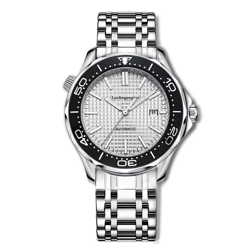 LUOLINGONGJUE Armbanduhr Automatik, Edelstahl, rund, Herren - Bild 3