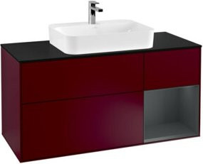 V&B Waschtischunterschrank Finion in Platinbraun matt lackiert, B/T/H: 120 x 50,1 x 50,1 cm - Bild 1