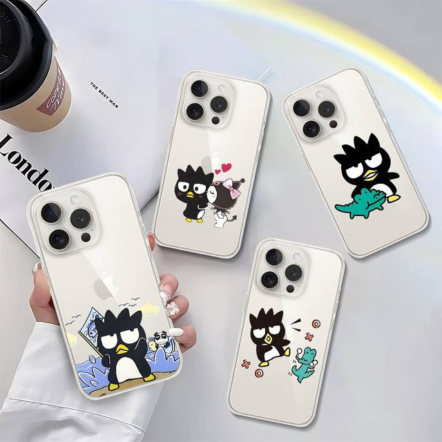 Kawaii B-Badtz-Maru Handyhülle für Apple iPhone 11 bis 17 Pro Max Mini, transparente weiche Bumper Cover Case - Bild 1