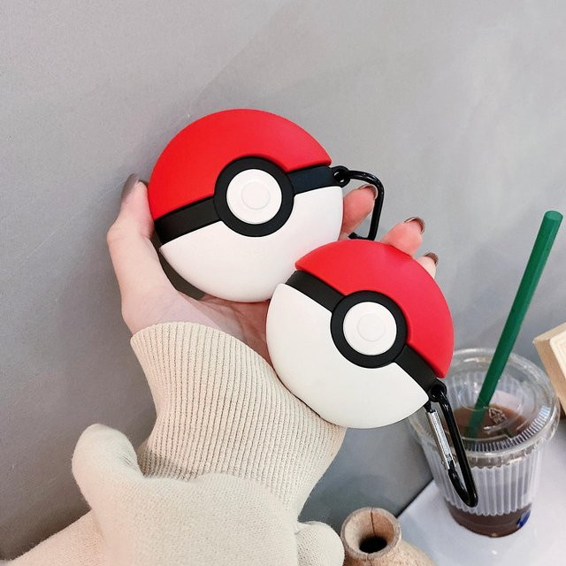3D Cartoon Anime Silikon Schutzhülle für Apple AirPods 1 2 3 4 und AirPods Pro 2 in Rot - Bild 1