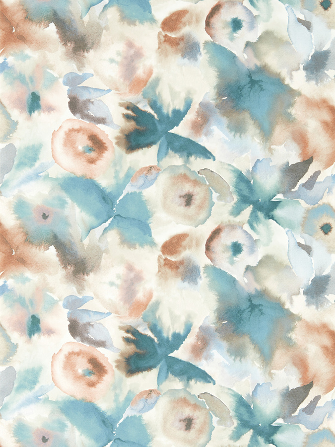 Harlequin Tapete Flores in Rosewood und Baked Terracotta mit floralem Naturdesign aus Vlies - Bild 1