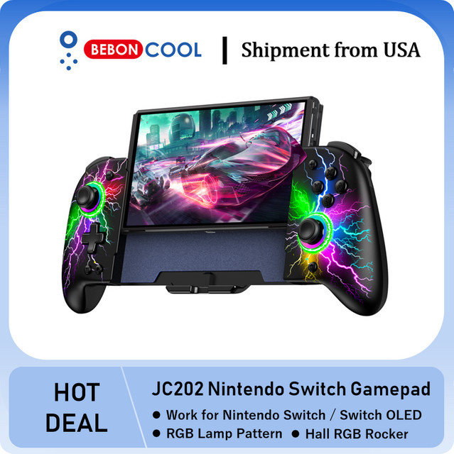 BEBONCOOL JC202 Switch-Controller mit 6-Achsen-Gyroskop und rutschfestem Griff für Nintendo Switch OLED - Bild 1
